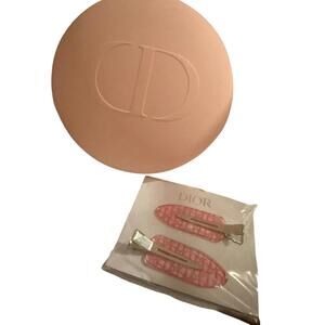 GWP DIOR pink makeup/Jewelery pouch and Dior hair pins.